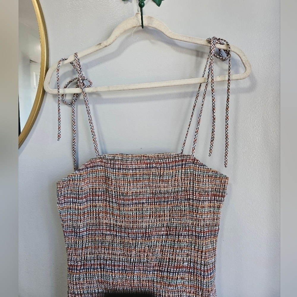 Storia smocked mini dress multicolored dress - Picture 3 of 5